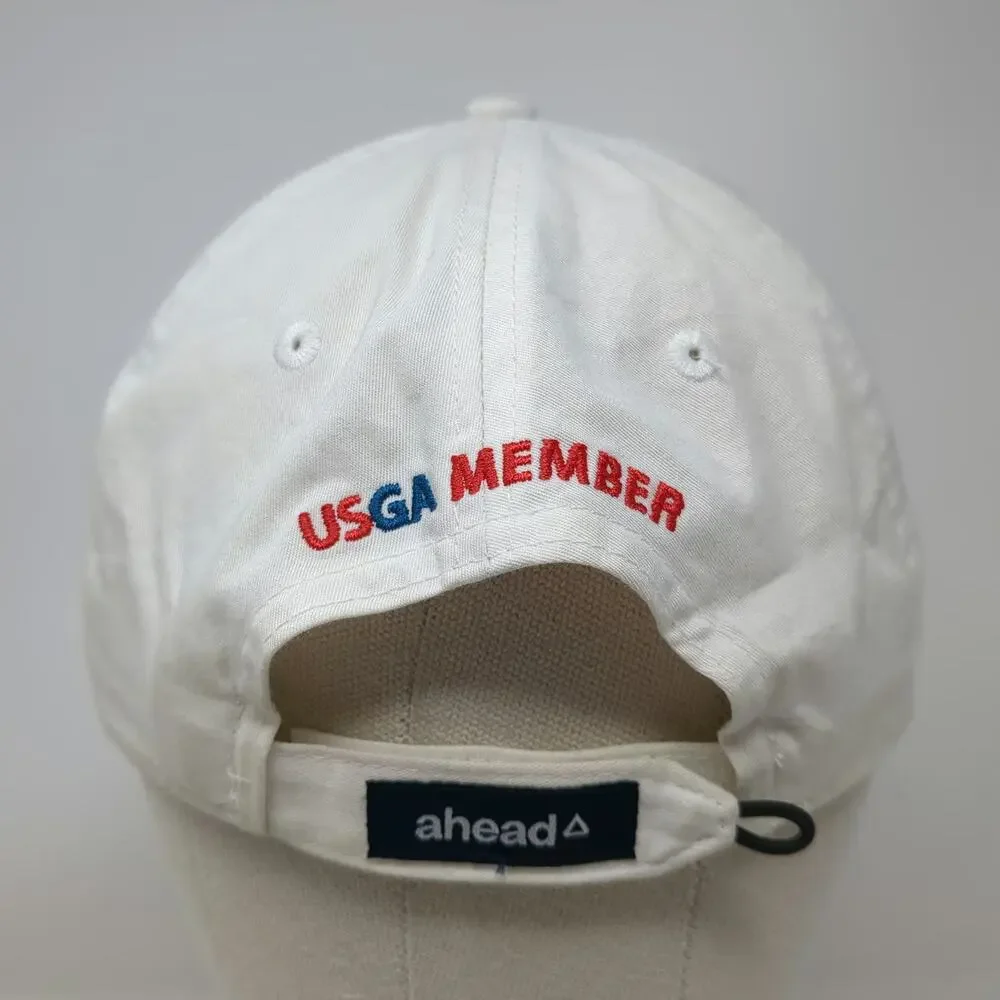Ahead 123rd U.S. Open Baseball Cap White One Size LACC USGA Member Slideback Hat